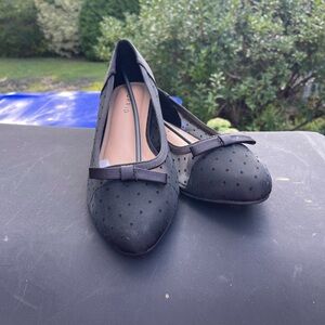 Torrid Black Mesh Bow Flats